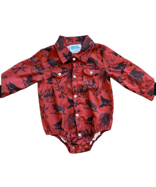 Shea Baby Infant/Toddler Indian Snap Shirt/Onesie