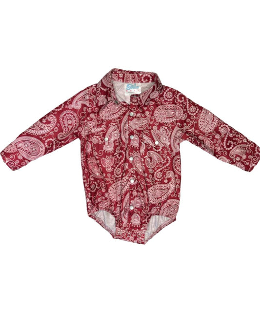 Shea Baby Infant Boys' Pearl Snap Onesie