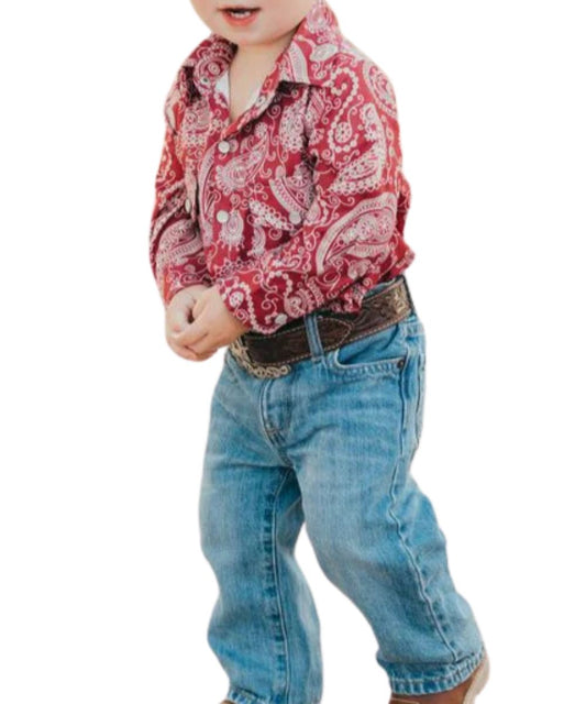 Shea Baby Infant Boys' Pearl Snap Onesie