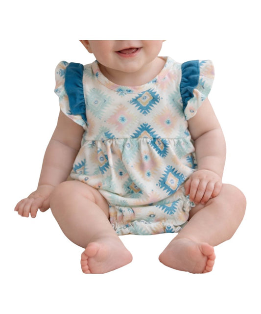 The Wellington Co Infant Girls' TwoCan Southwestern Onesie