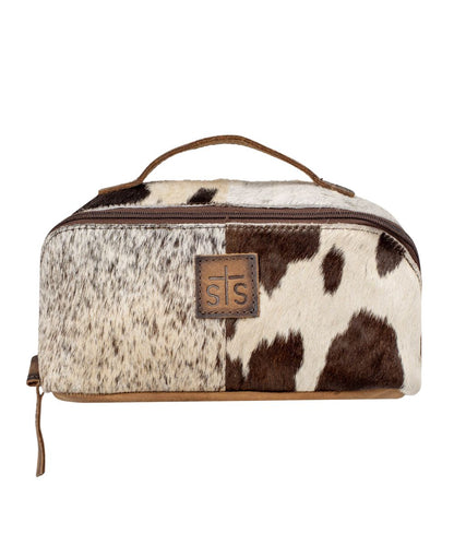 STS Women's Cowhide Elise Makeup Bag