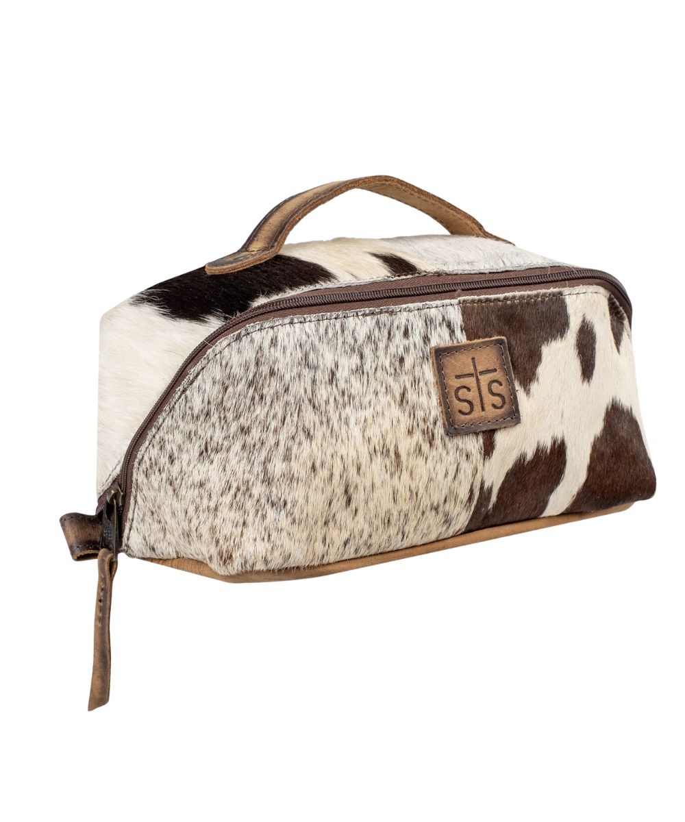 STS Women's Cowhide Elise Makeup Bag