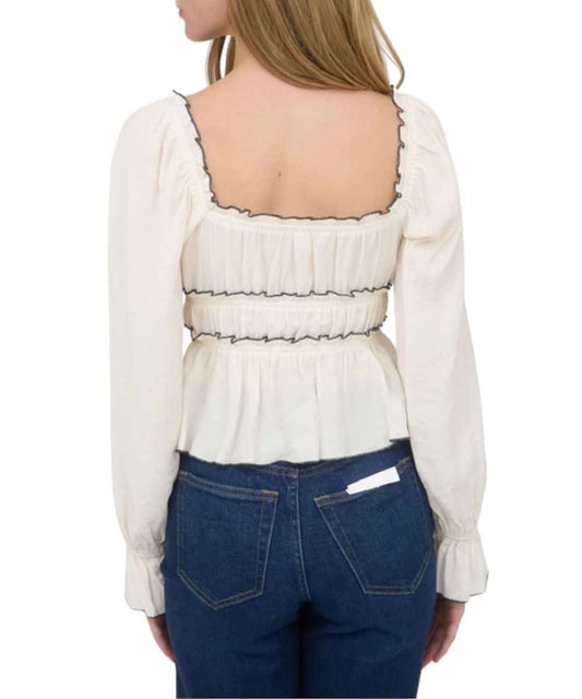 Blu Pepper Women's Bow Blouse