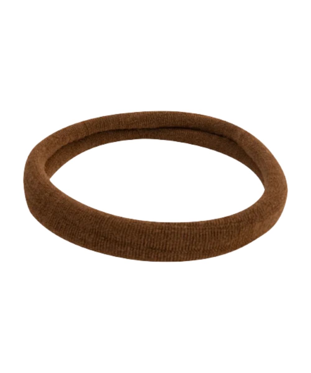 Classic Equine tail elastic braiding band in brown