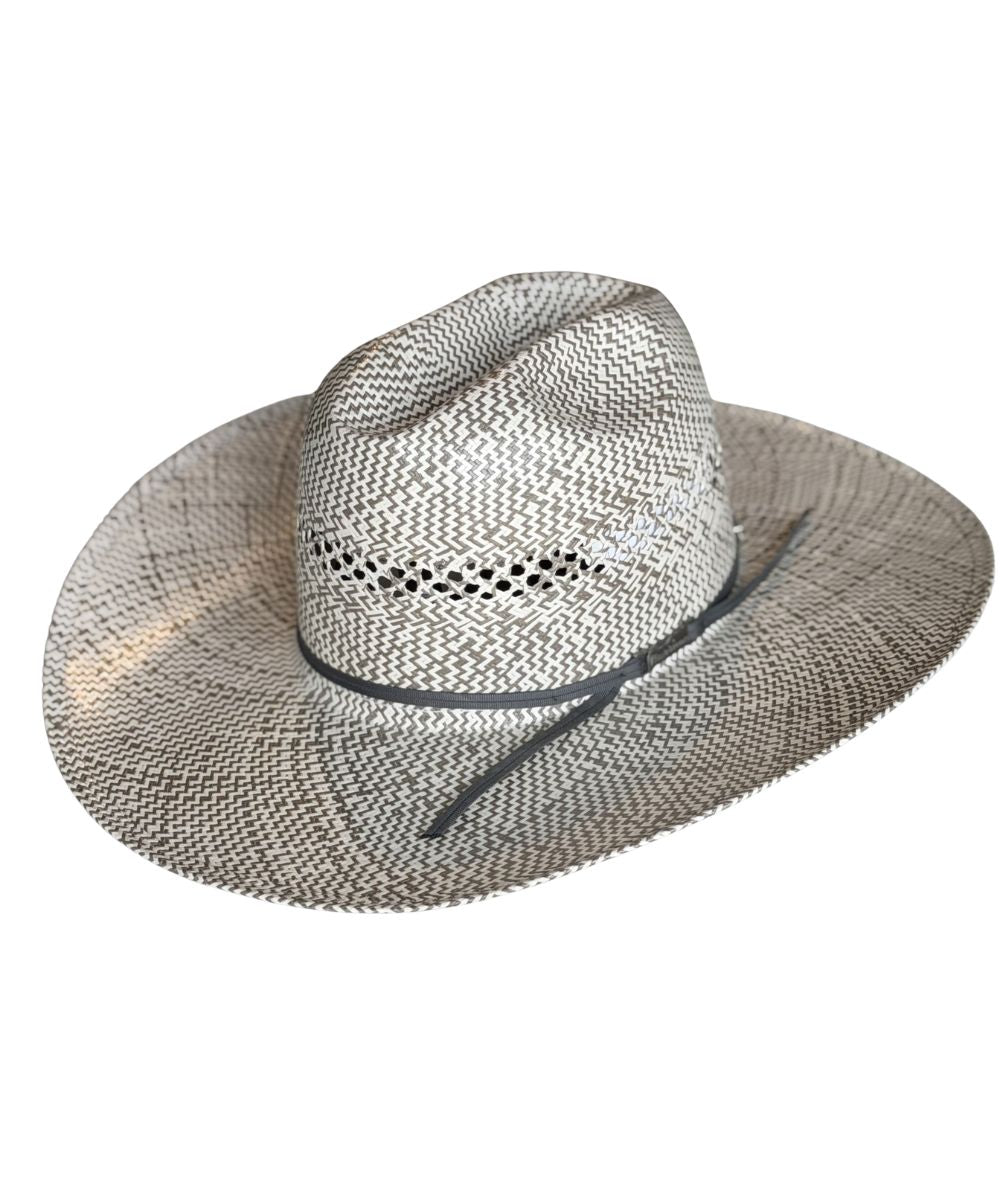 American Hat Co. Minnick Gray And Ivory Straw Hat