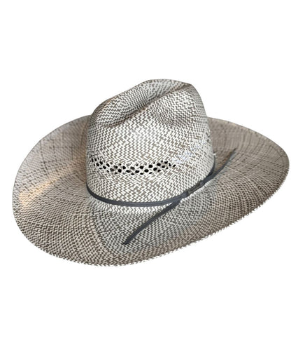 American Hat Co. Minnick Gray And Ivory Straw Hat