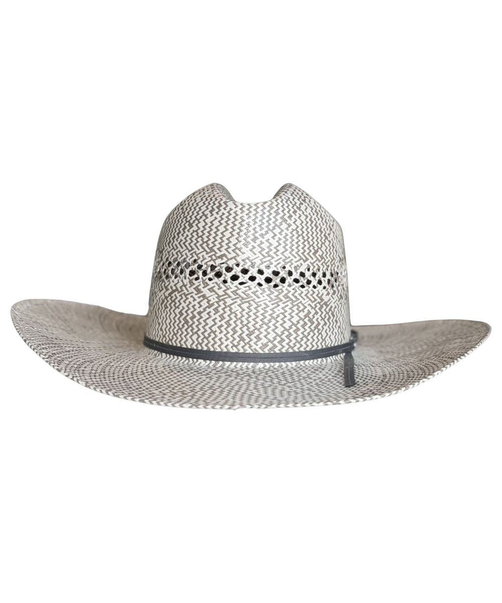 American Hat Co. Minnick Gray And Ivory Straw Hat