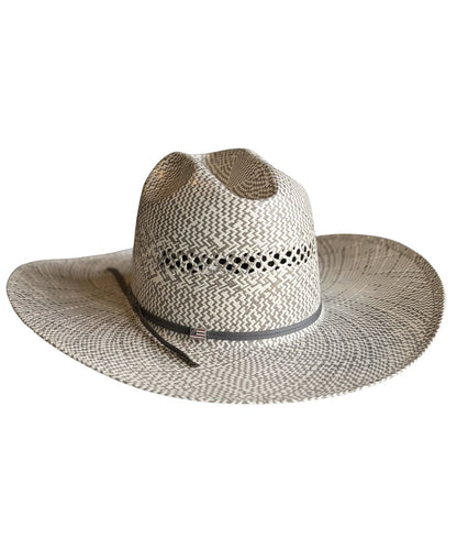 American Hat Co. Minnick Gray And Ivory Straw Hat