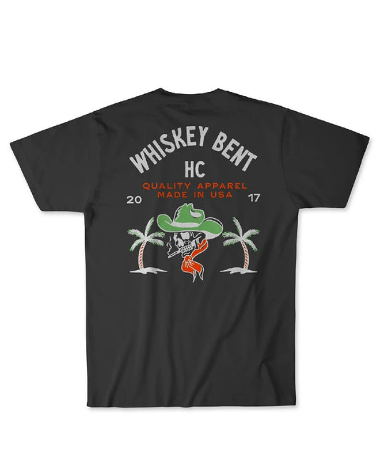 Back View Of The Black Unisex Tequila Time Tee