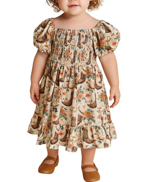 Twisted Filly Girls' Floral Dress