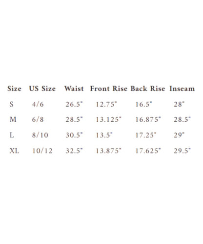 Women's Western Things Wide Leg Jean Size Guide