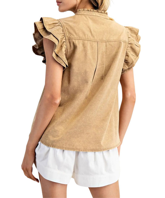 Eesome Women's Ruffle Blouse