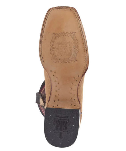 Leather Outsole With A Rubber Heel Cap