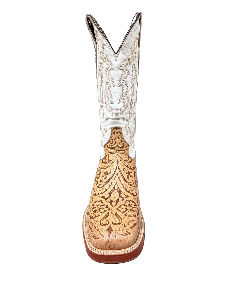 Front view featuring the square toe