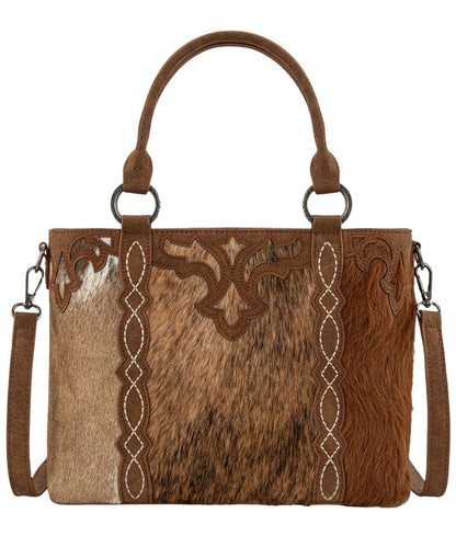 Montana West Women's Trinity Ranch Cowhide Tote