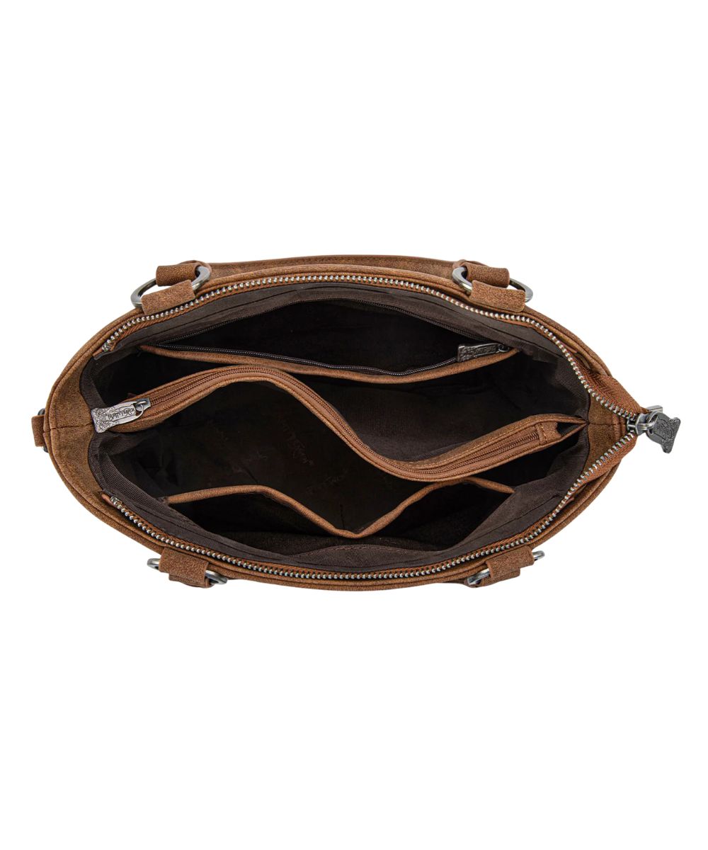 Montana West Women's Trinity Ranch Cowhide Tote
