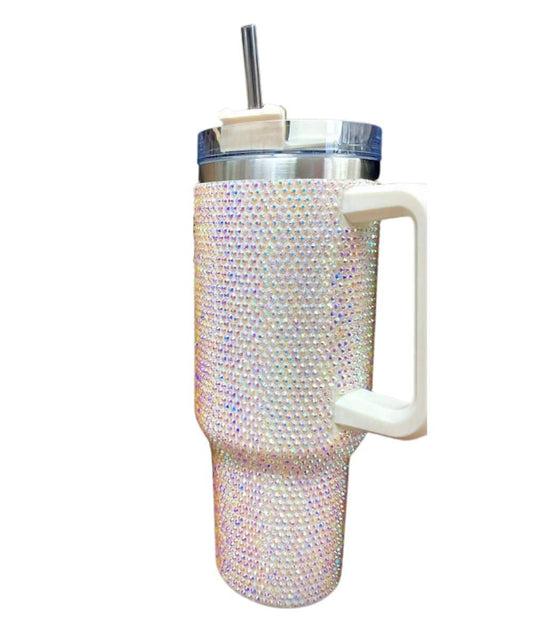 Lucky & Blessed Rhinestone Tumbler