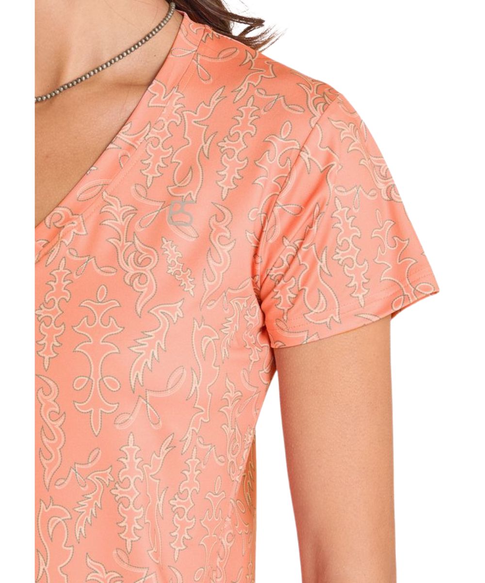 Panhandle Slim Women's Boot Stitch Performance Tee