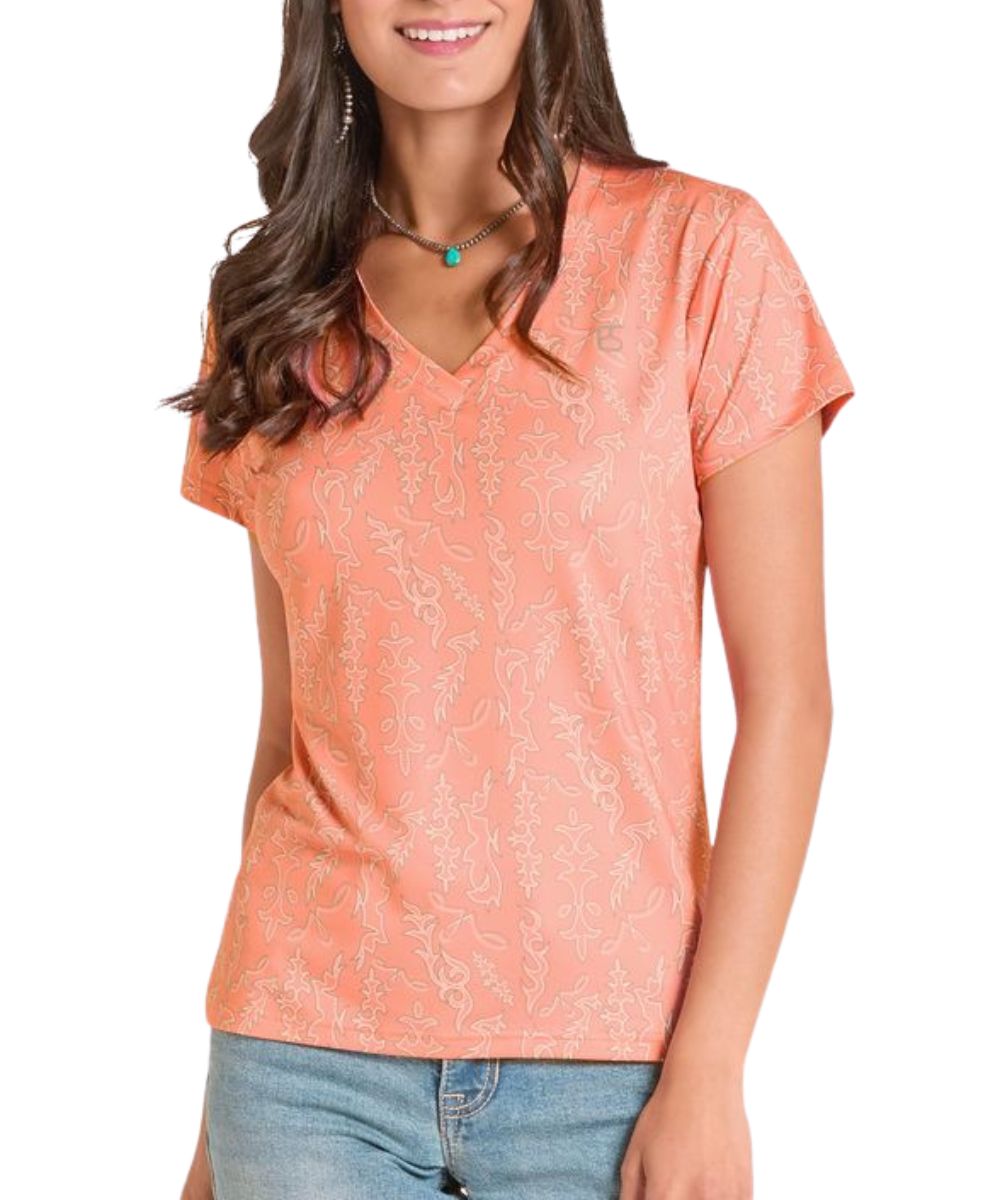 Panhandle Slim Women's Boot Stitch Performance Tee