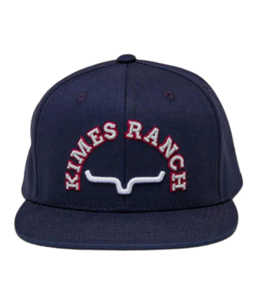 Flat Bill With 3D Logo Embroidered Horns On The Front Panel