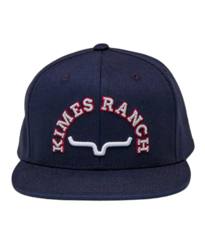 Flat Bill With 3D Logo Embroidered Horns On The Front Panel