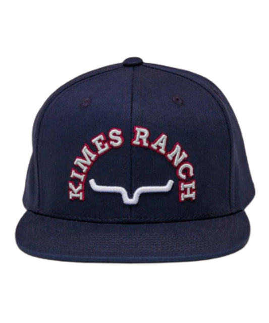 Flat Bill With 3D Logo Embroidered Horns On The Front Panel
