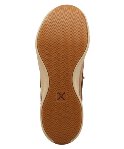 Sole view of the oil and slip resistant rubber outsole