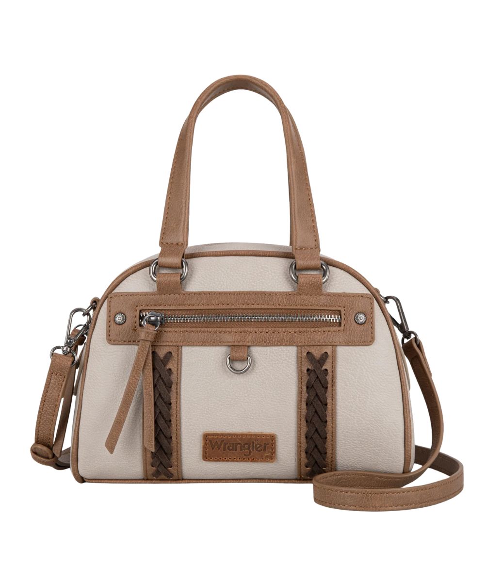Montana West Women's Wrangler Light Gray Satchel Purse