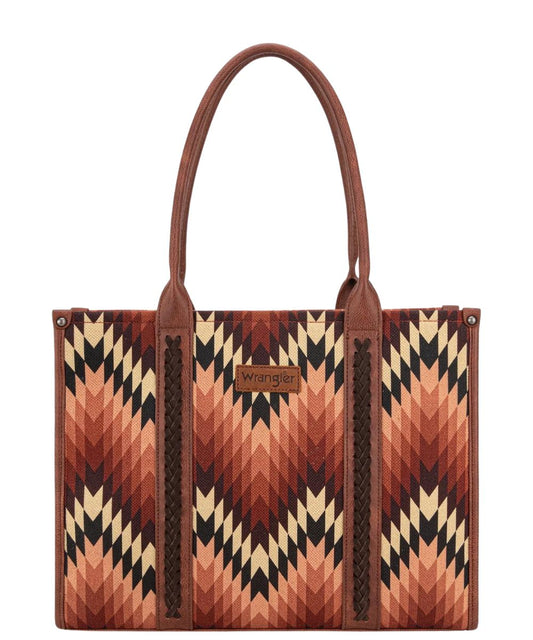 Montana West Women's Wrangler Brown Aztec Tote
