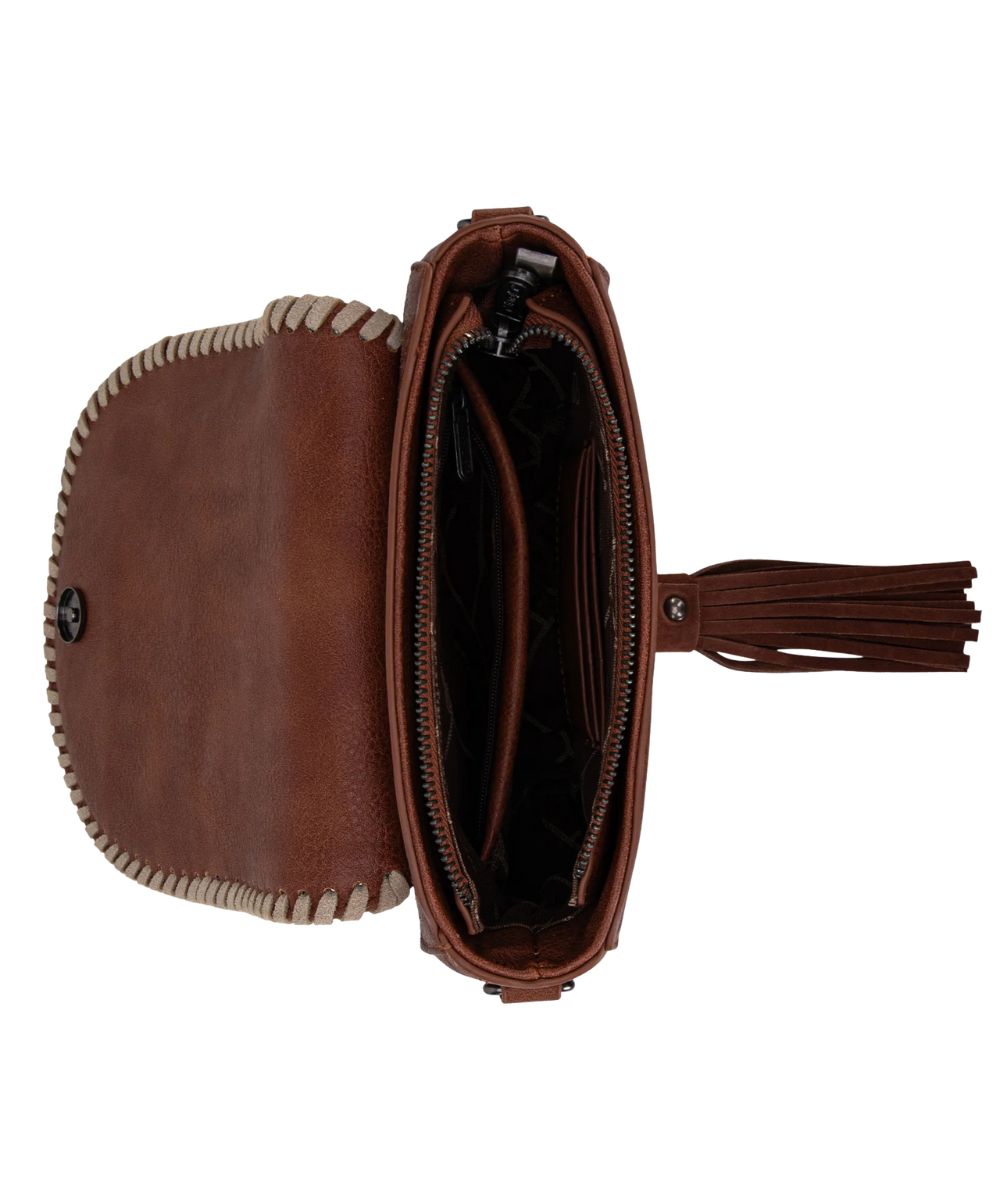 Montana West Women's Wrangler Southwestern Saddle Bag