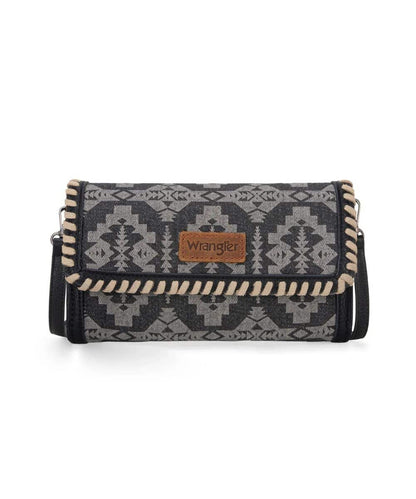 Montana West Women's Wrangler Black Aztec Wallet