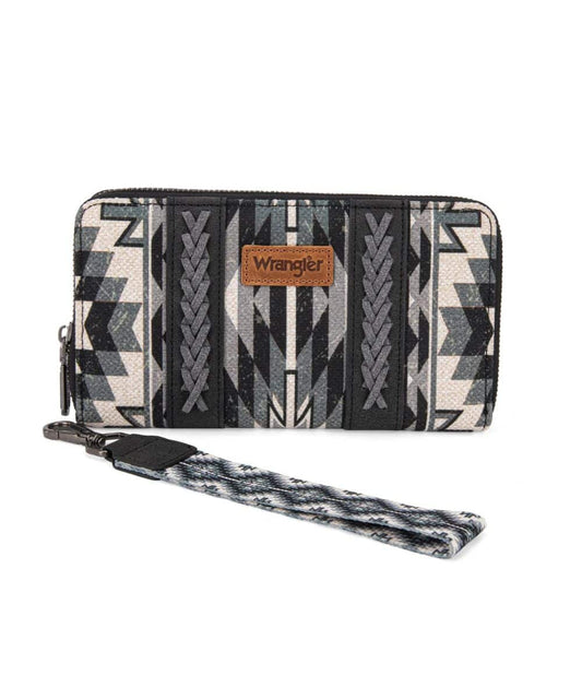 Montana West Women's Wrangler Black Southwest Wallet