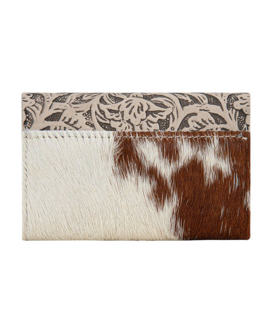 Montana West Women's Wrangler Cowhide Card Holder
