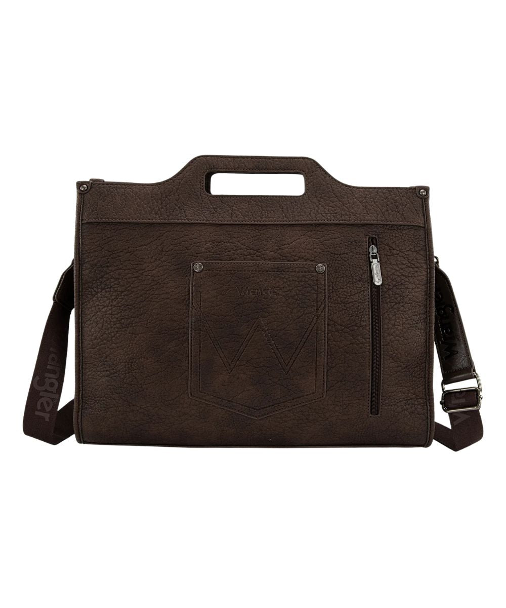 Montana West Women's Wrangler Tooled Coffee Satchel Purse