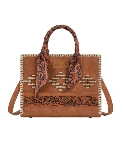 Montana West Women's Wrangler Brown Mini Tote Purse