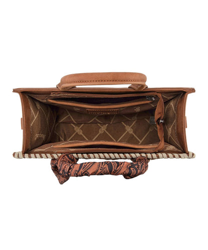 Montana West Women's Wrangler Brown Mini Tote Purse
