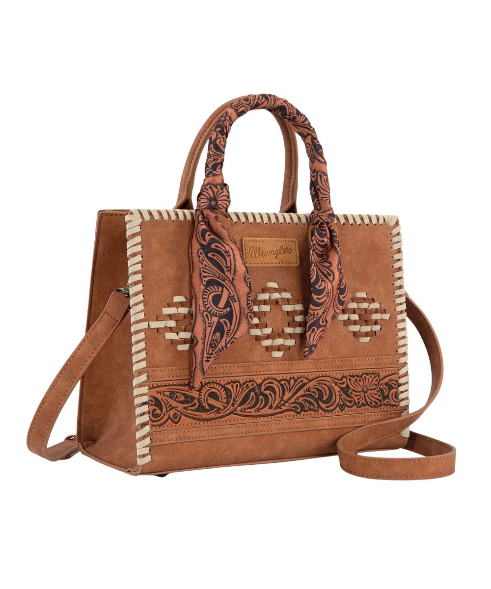 Montana West Women's Wrangler Brown Mini Tote Purse