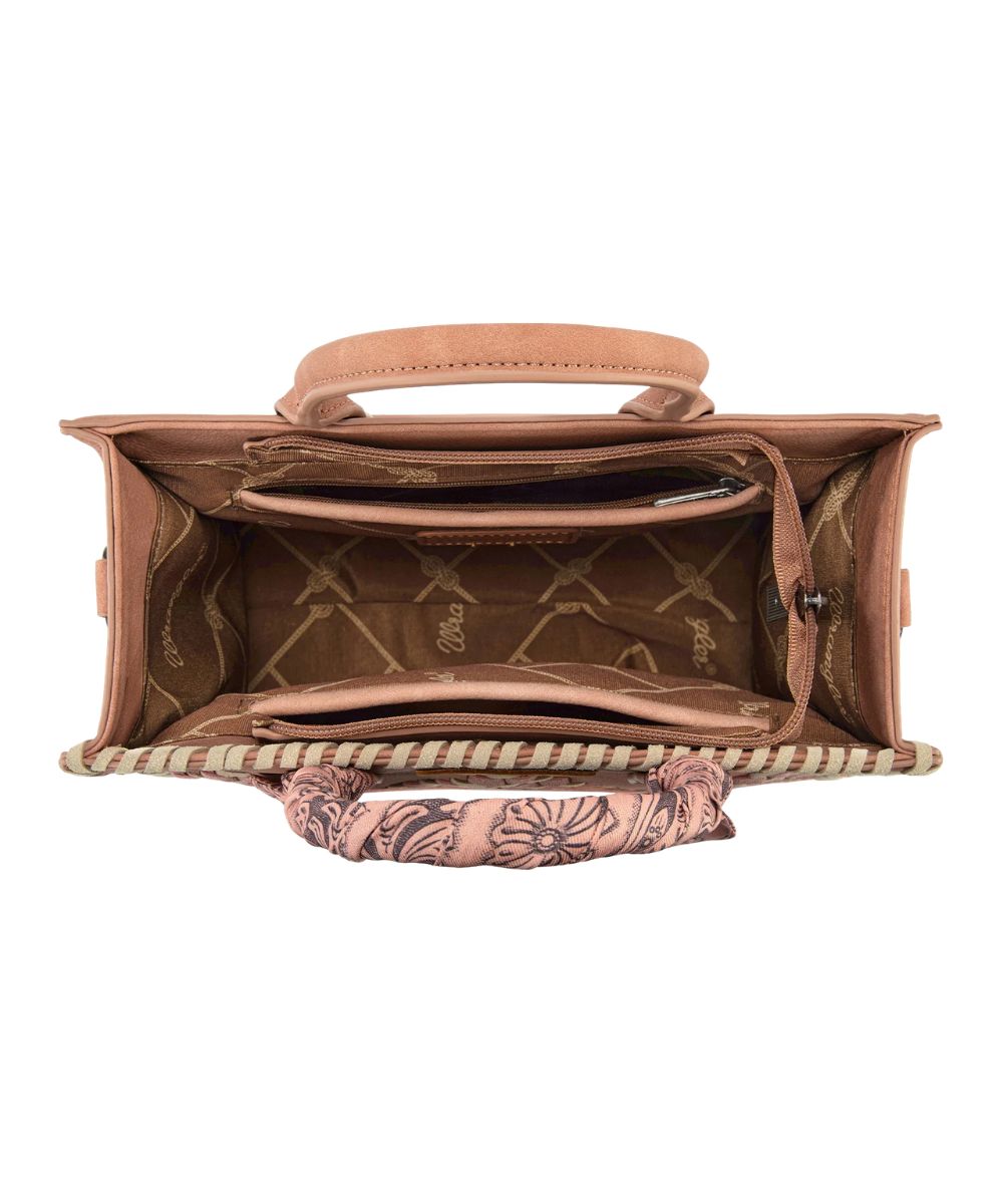 Montana West Women's Wrangler Dark Pink Mini Tote Purse