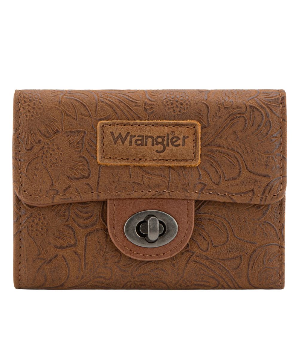 Montana West Women's Wrangler Brown Trifold Wallet