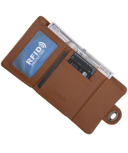 Montana West Women's Wrangler Brown Trifold Wallet