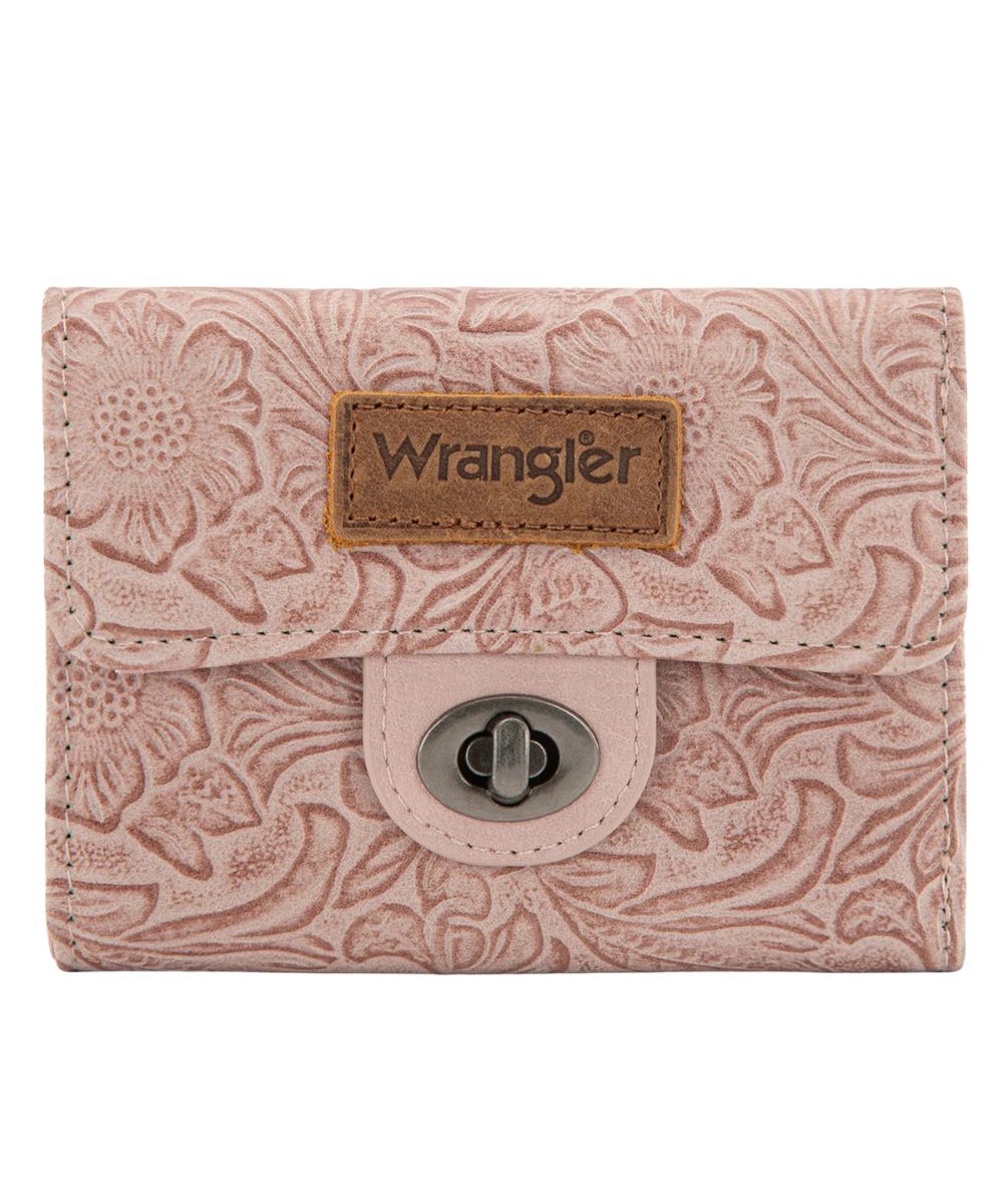 Montana West Women's Wrangler Dark Pink Trifold Wallet