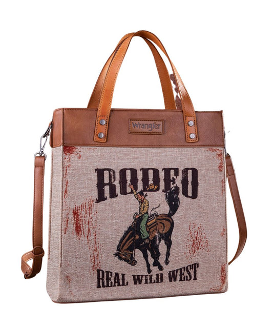 Montana West Women's Wrangler Rodeo Canvas Tote