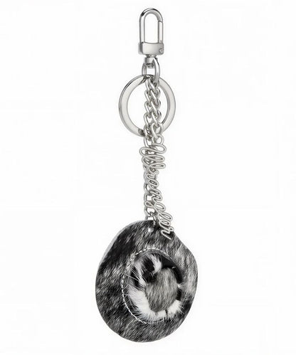 Montana West Wrangler Cowhide Cowboy Hat Bag Charm