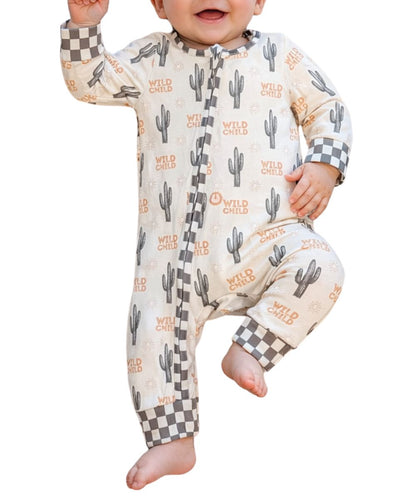 The Wellington Co Infant TwoCan Wild Child Romper
