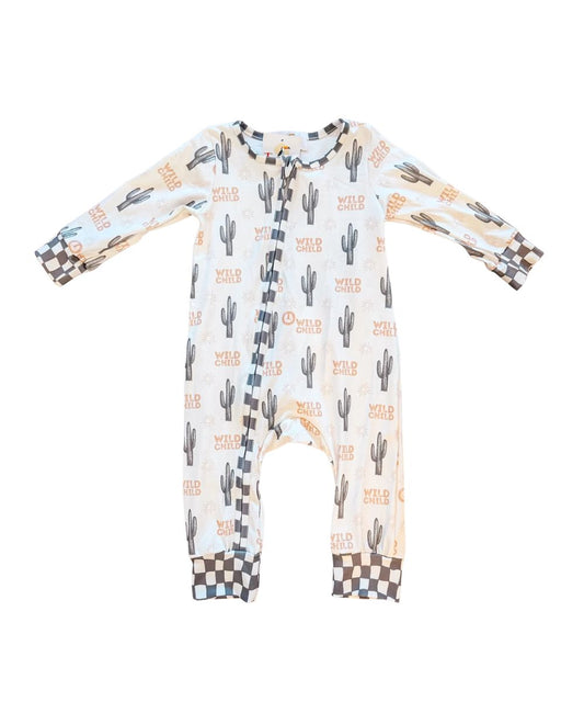 The Wellington Co Infant TwoCan Wild Child Romper