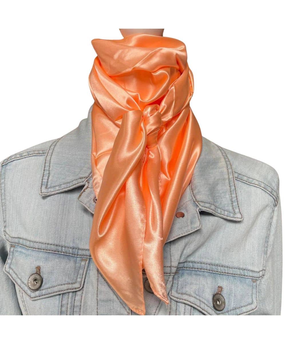 Rodeo Drive Solid Peach Wild Rag - Cowpokes Work and Western