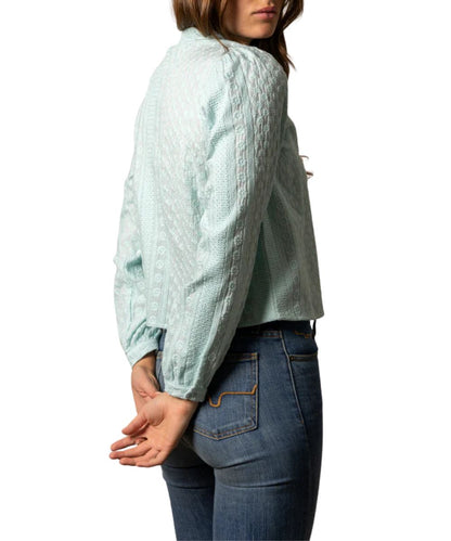 Gathered Cap Long Sleeve Blouse