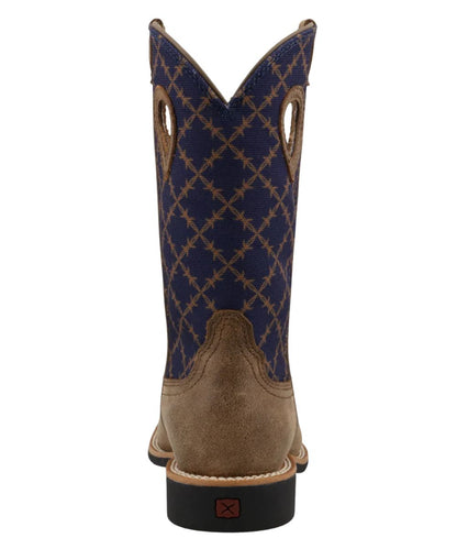 Back side view featuring the 0.75" tall block heel