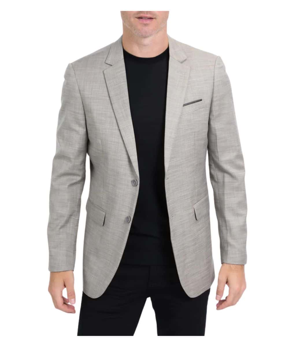 Platini Men's Khaki Date Night Blazer