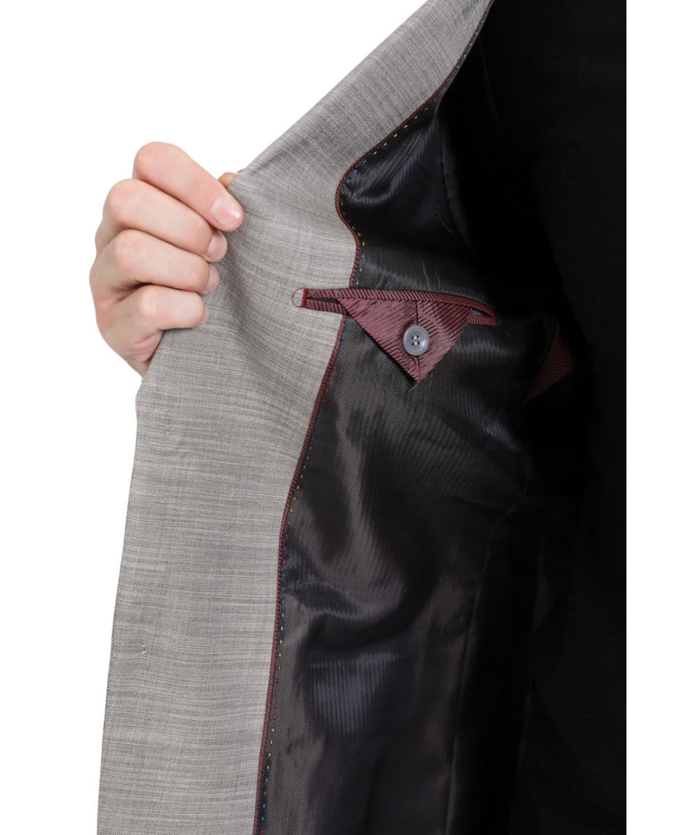 Platini Men's Khaki Date Night Blazer
